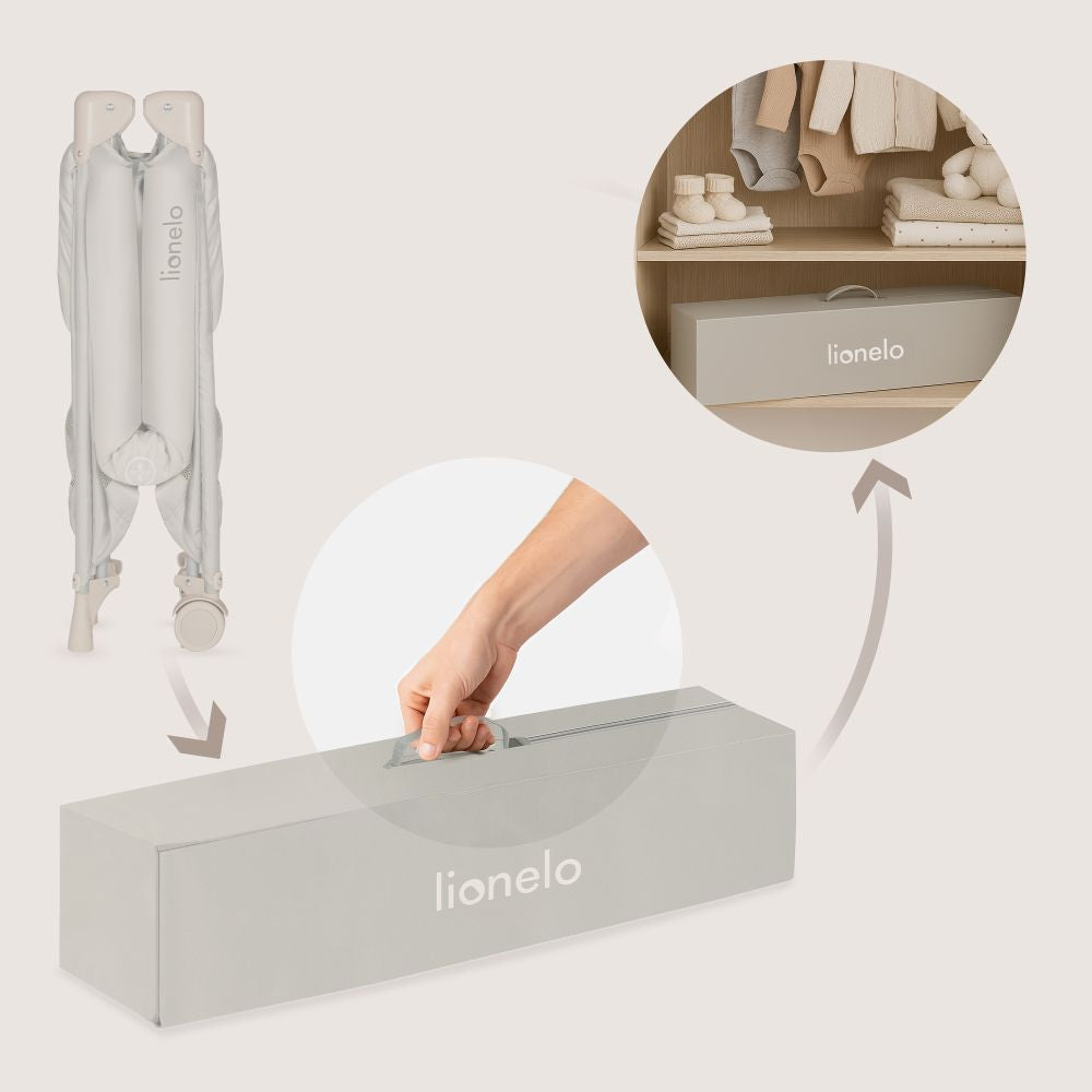 Lionelo putni krevetić 2u1 Amelie, Beige Sand