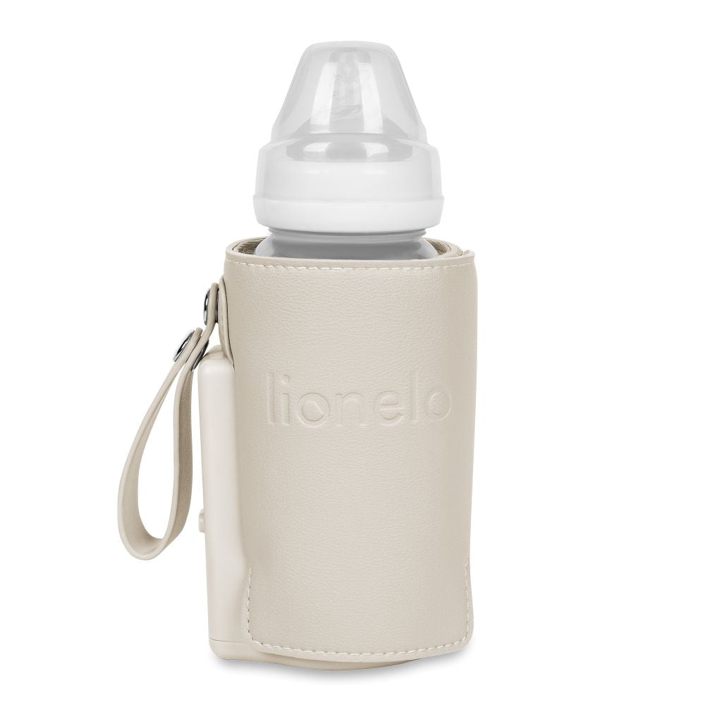Lionelo Thermup Go Plus električni prijenosni grijač bočica - TERMOSICA s baterijom, Beige Calm