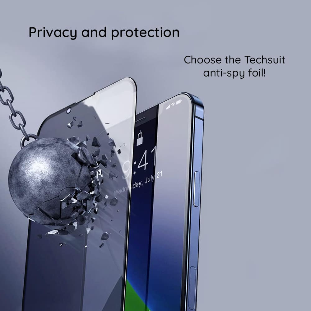 Techsuit – 111D kaljeno Privacy Full Glue steklo za Xiaomi Redmi Note 13 5G