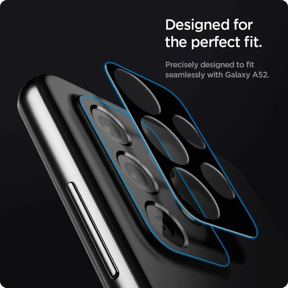 Techsuit - Steklo za celotno kamero - Samsung Galaxy A52 4G / A52 5G / A52s 5G - črno