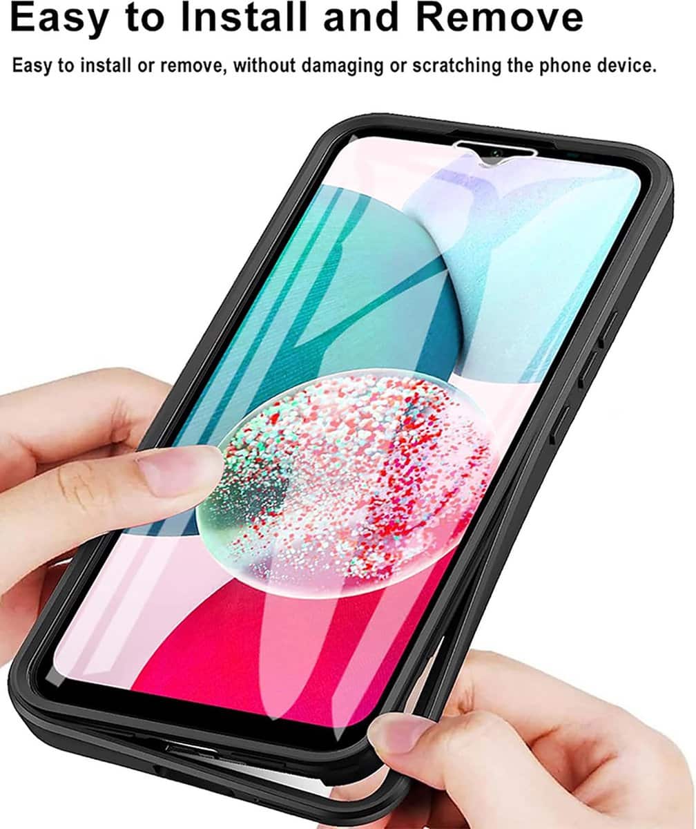 Techsuit – ovitek ColorVerse 360 Series za obe strani za Samsung Galaxy A14 4G / A14 5G – črn