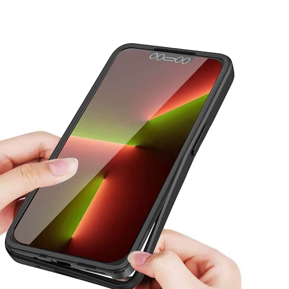 Techsuit – ColorVerse 360 Series obojestranska zaščitna torbica za iPhone 13 Pro – črna