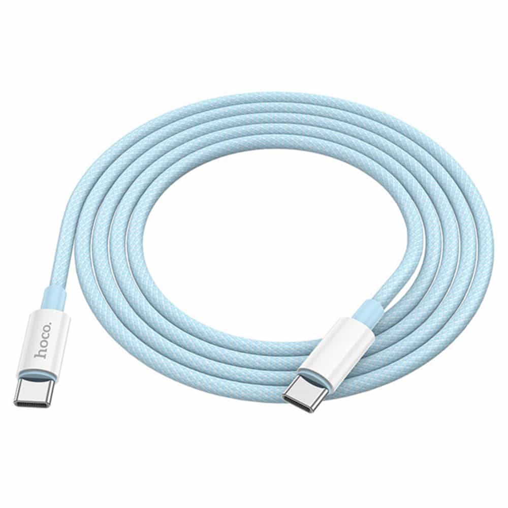 HOCO - podatkovni kabel (X68 True Color) - USB Type-C na USB Type-C 100W 3A, 200 cm - moder
