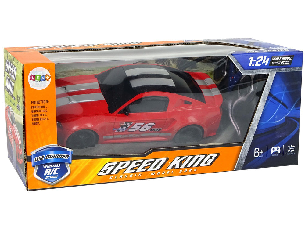 Auto na daljinsko upravljanje 1:24 Tinted - crveni