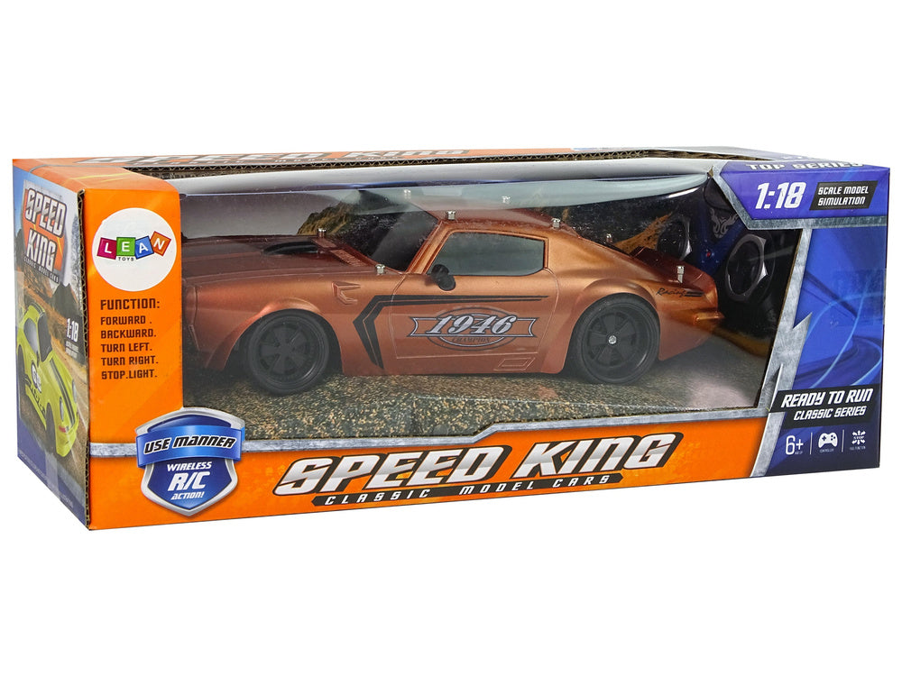 Auto na daljinsko upravljanje 1:18 Brown Champion - smeđi