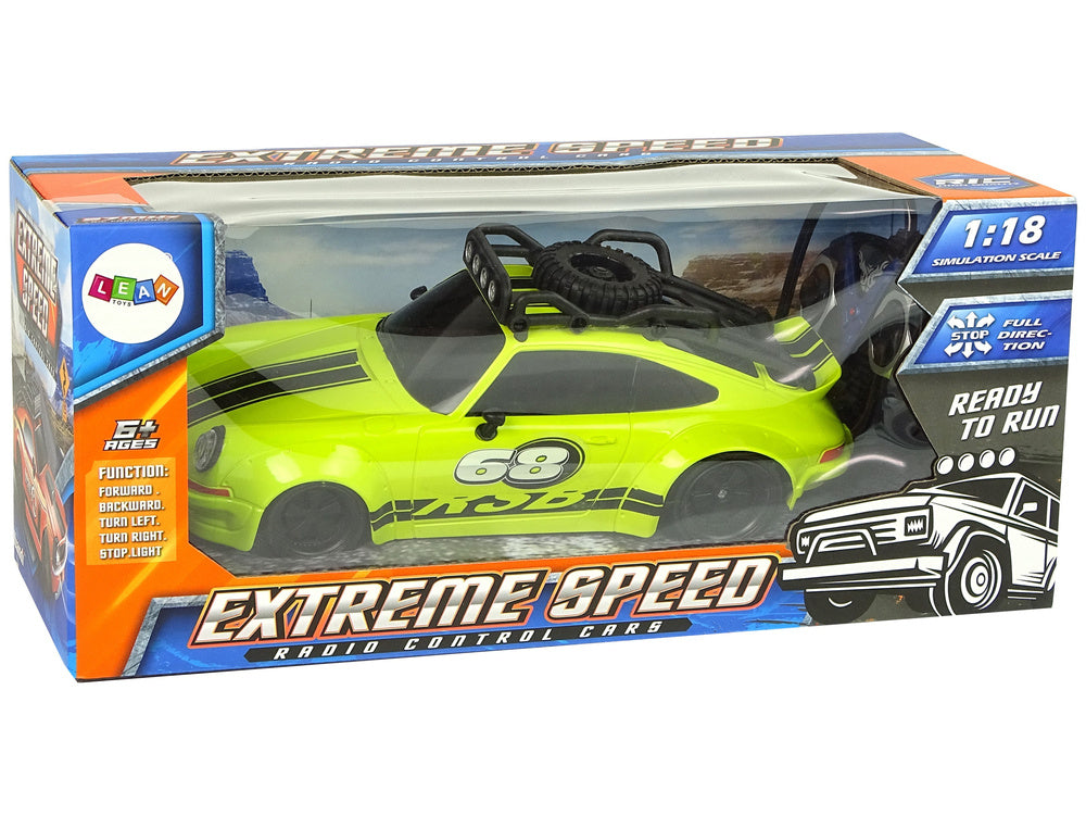 Auto na daljinsko upravljanje 1:18 Green Spare - zeleni