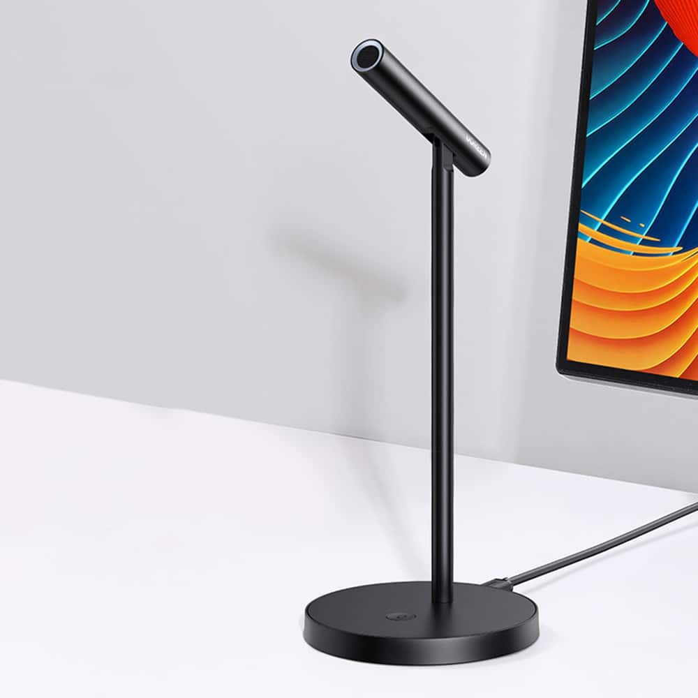 Ugreen - Namizni mikrofon (10934) - za računalnik - prenosnik - telefon - s kablom USB-C - 2 m - črn