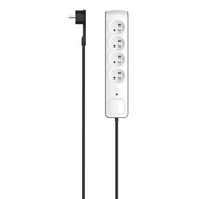 Hama P2223761 produžni kabel 1,5 m 4 utičnice naizmjenične struje U zatvorenom Crno, Bijelo