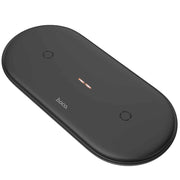 Hoco - bežični punjač Dual-Power (CW23) - s Type-C kabelom, 10 W - crni