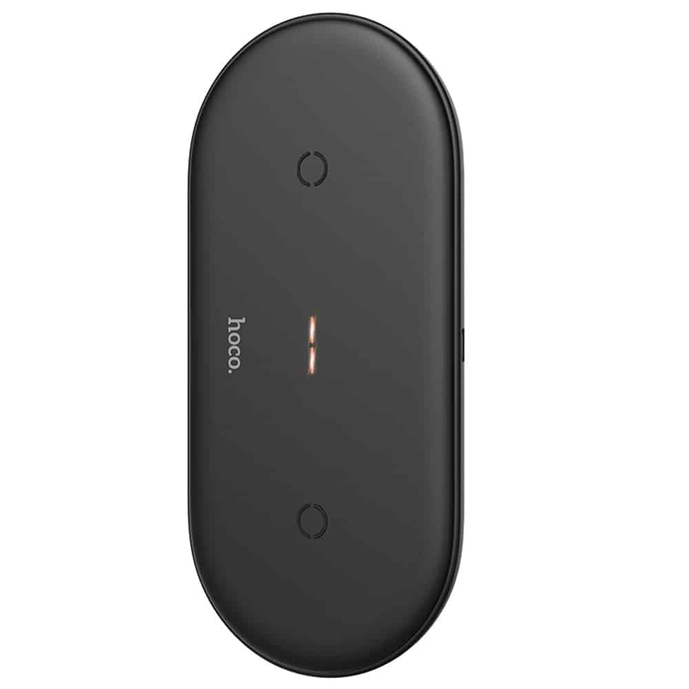 Hoco - bežični punjač Dual-Power (CW23) - s Type-C kabelom, 10 W - crni