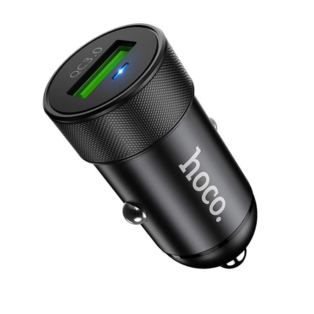 Hoco - Avtopolnilec Speed Up (Z32) - USB-A QC 3.0 18W 3A - črn