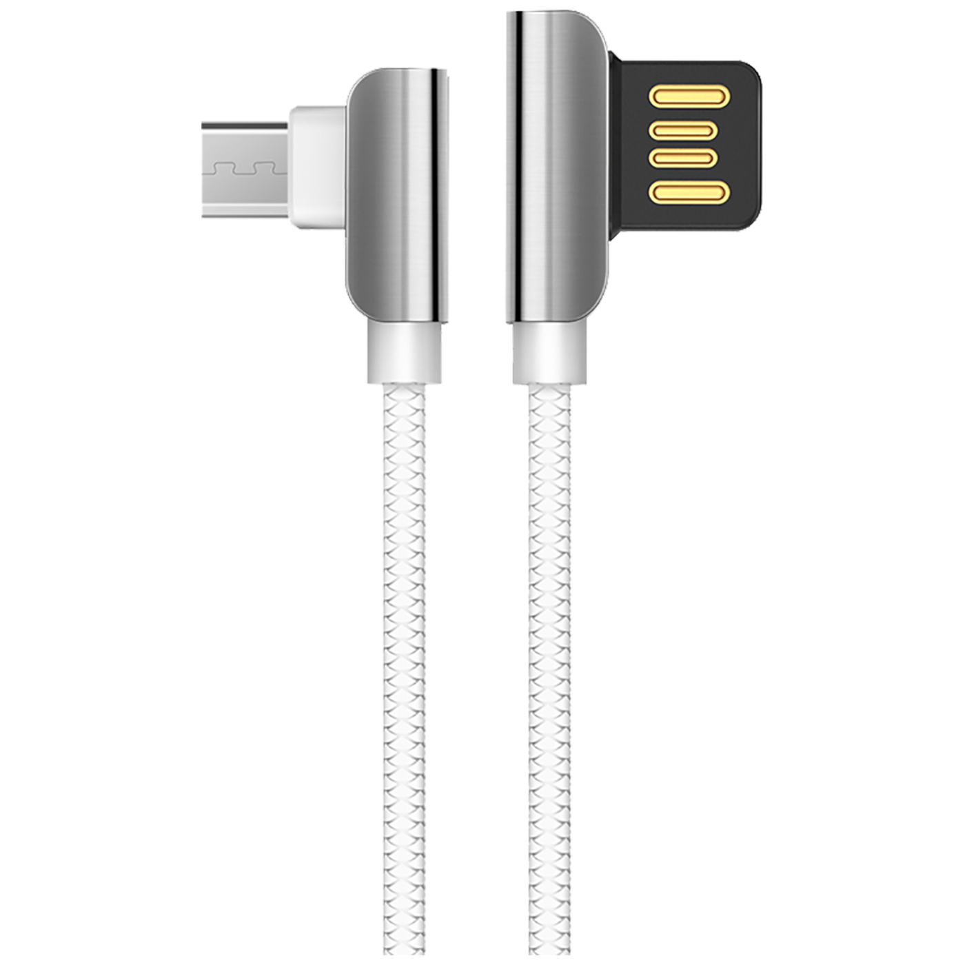 hoco. USB kabel za pametne telefone, micro USB, 1.2 m, 2.4 A, bel - U42 Exquisite steel, Micro USB, WH