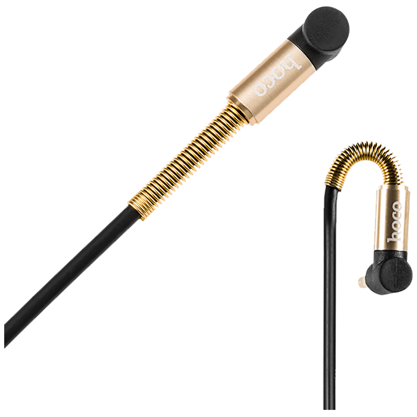 hoco. Avdio kabel 3.5 mm, dolžina 1.0 meter, črn - UPA02 Spring Audio AUX BK