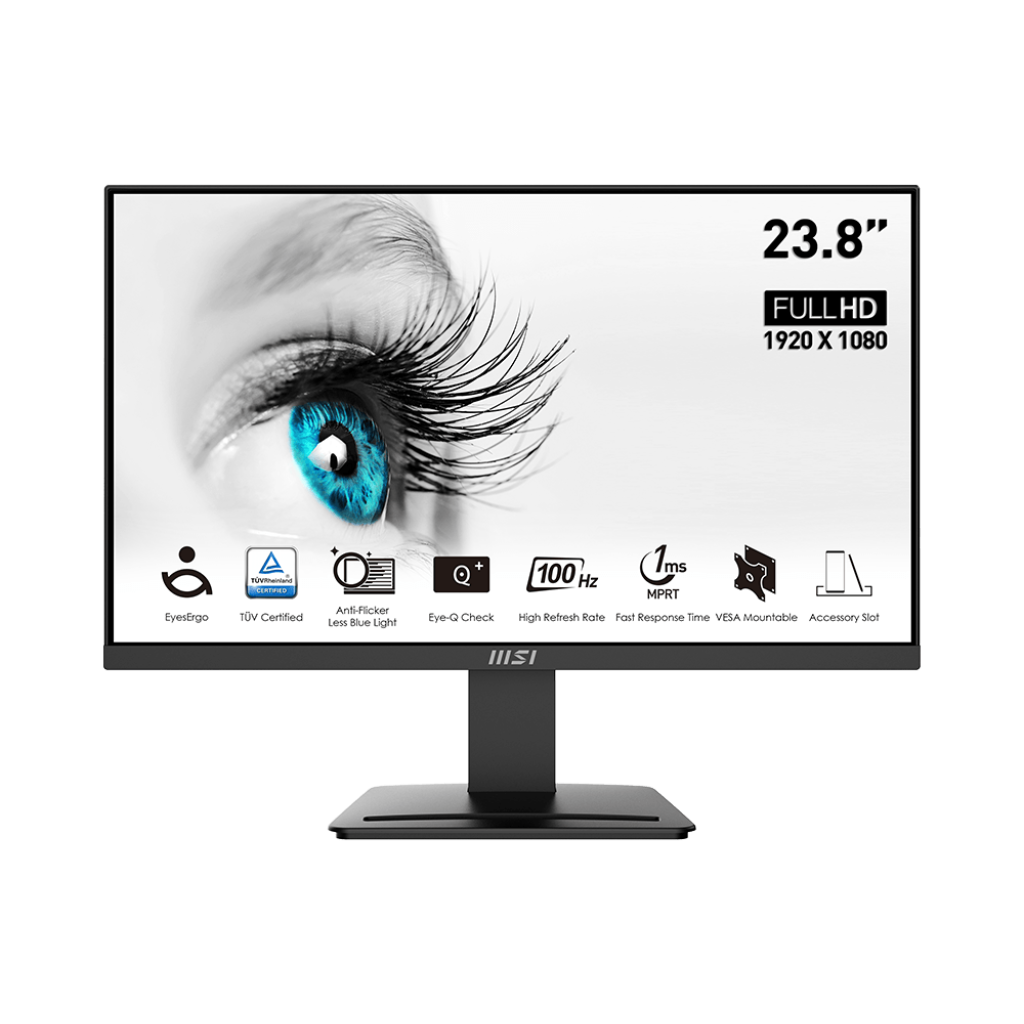 MSI Pro MP2412 računalni monitor 60,5 cm (23.8") 1920 x 1080 pikseli Full HD LCD Crno
