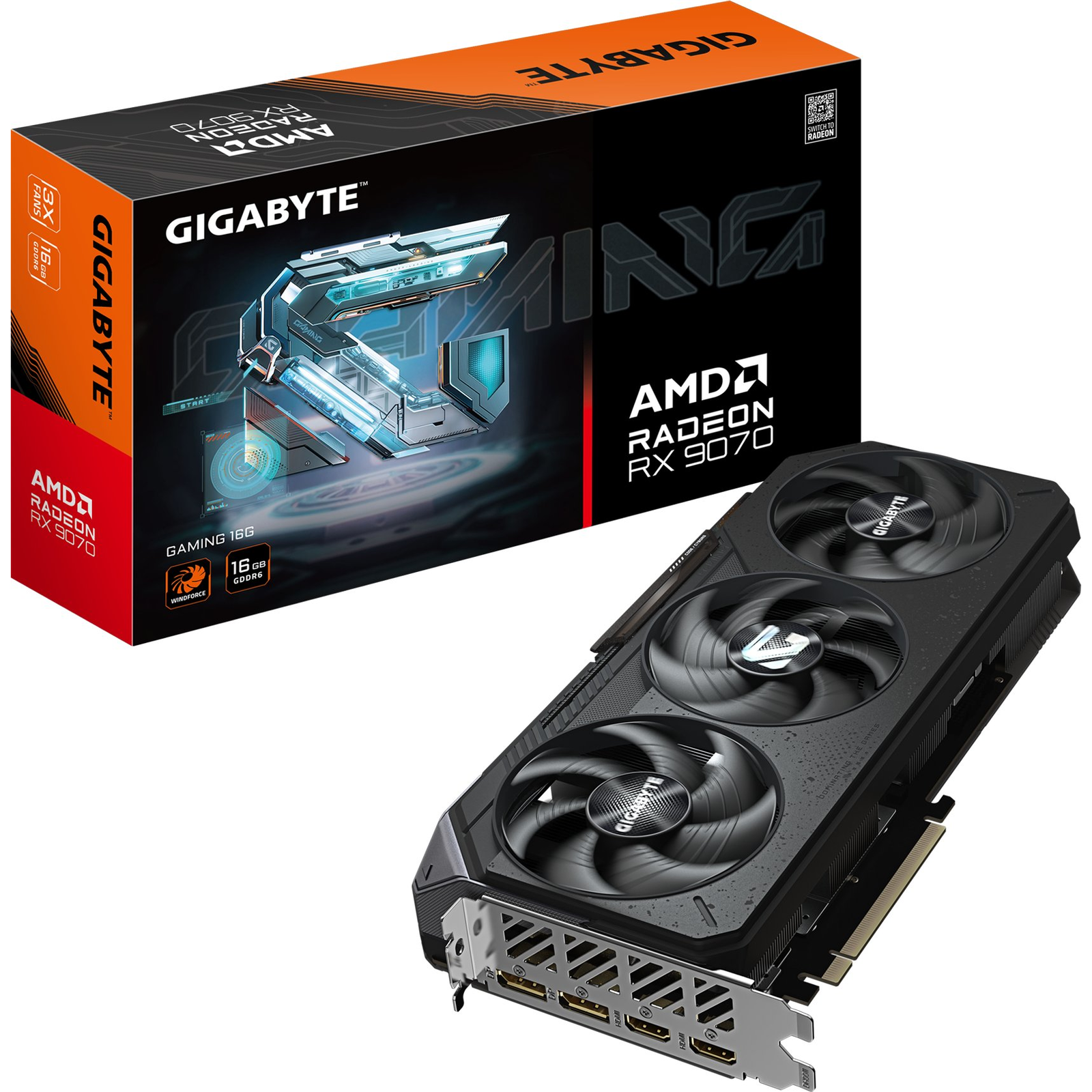 GIGABYTE Radeon RX 9070 GAMING 16GB AMD GDDR6