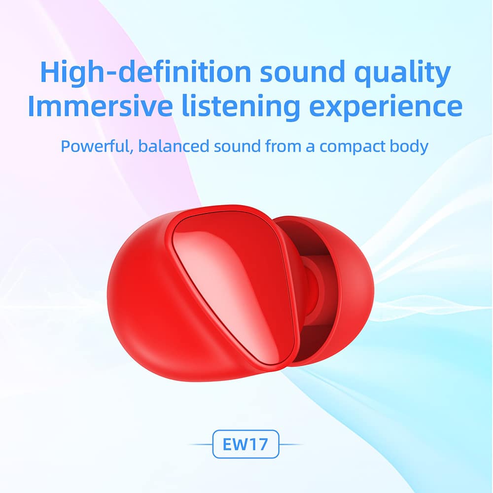 HOCO - TWS slušalke (EW17 Amusement) z Bluetooth 5.3 - črne