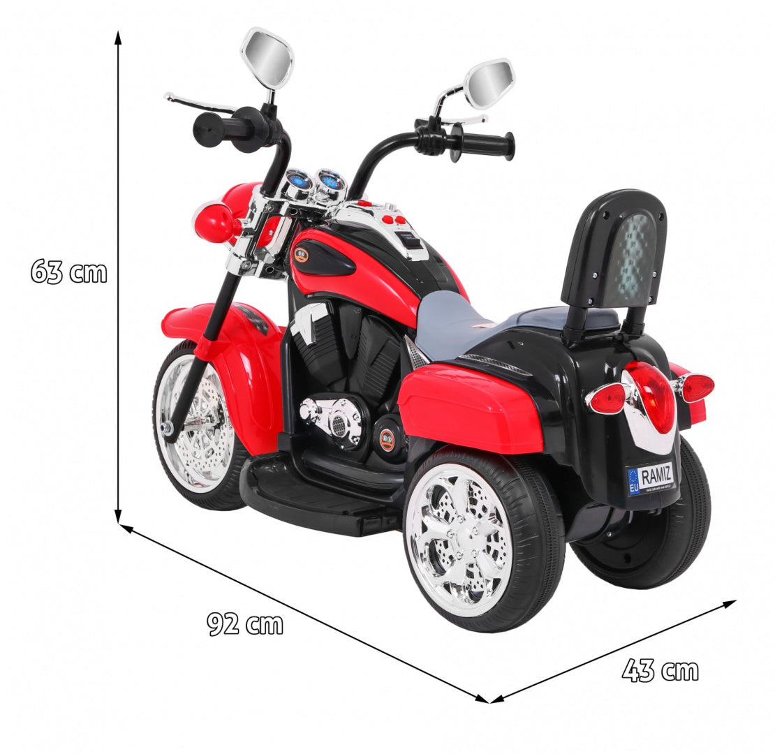 Motor na akumulator NightBike Chopper -crveni