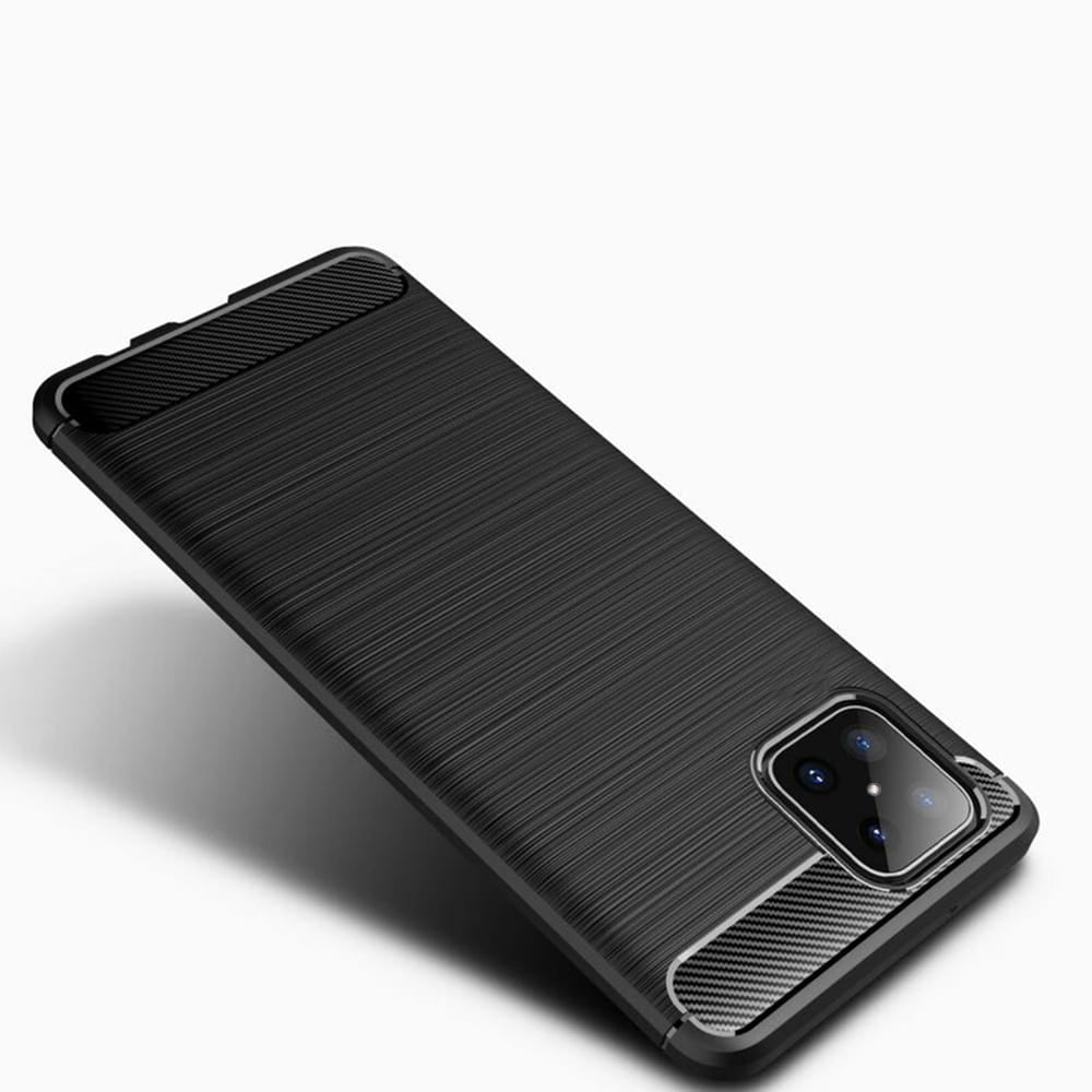 Techsuit Carbon Silicone ovitek za Honor X8 - črn