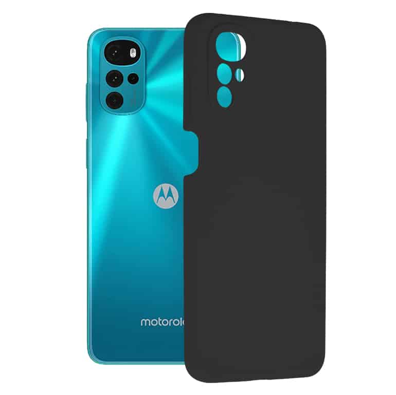 Techsuit Soft Edge Silicone maska za Motorola Moto G22 crna