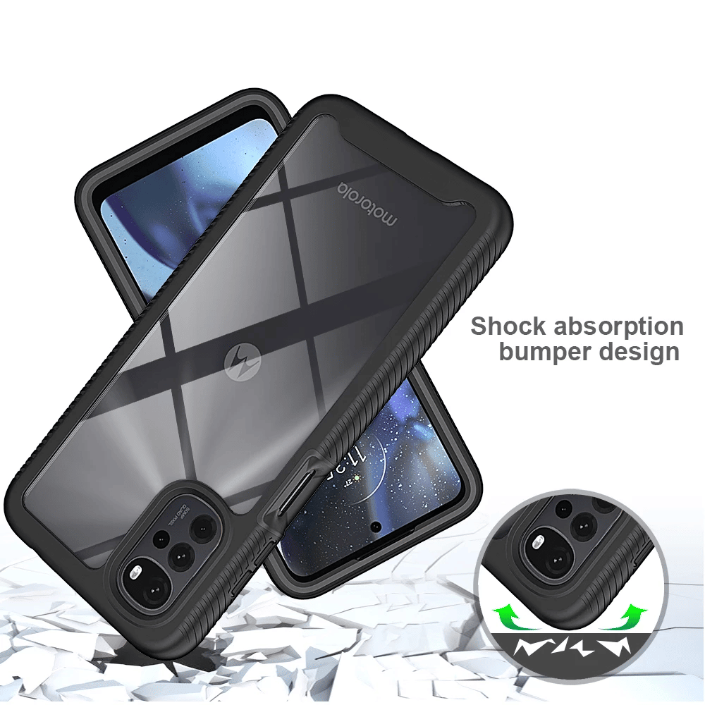 Techsuit - Defense360 Pro + zaščita za zaslon - Motorola Moto G22 - črna