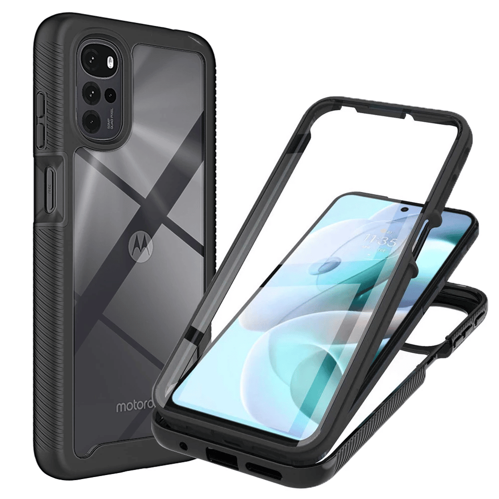 Techsuit - Defense360 Pro + zaščita za zaslon - Motorola Moto G22 - črna