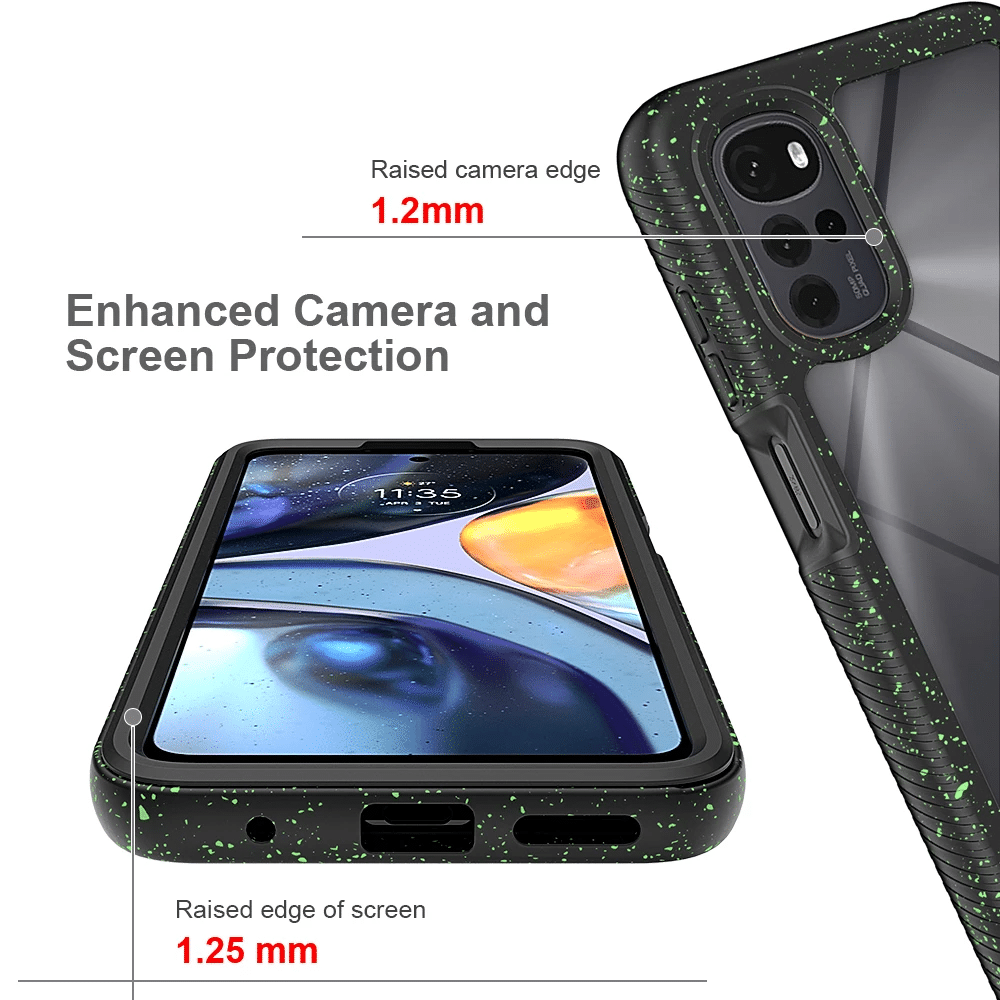 Techsuit - Defense360 Pro + zaščita za zaslon - Motorola Moto G22 - črna
