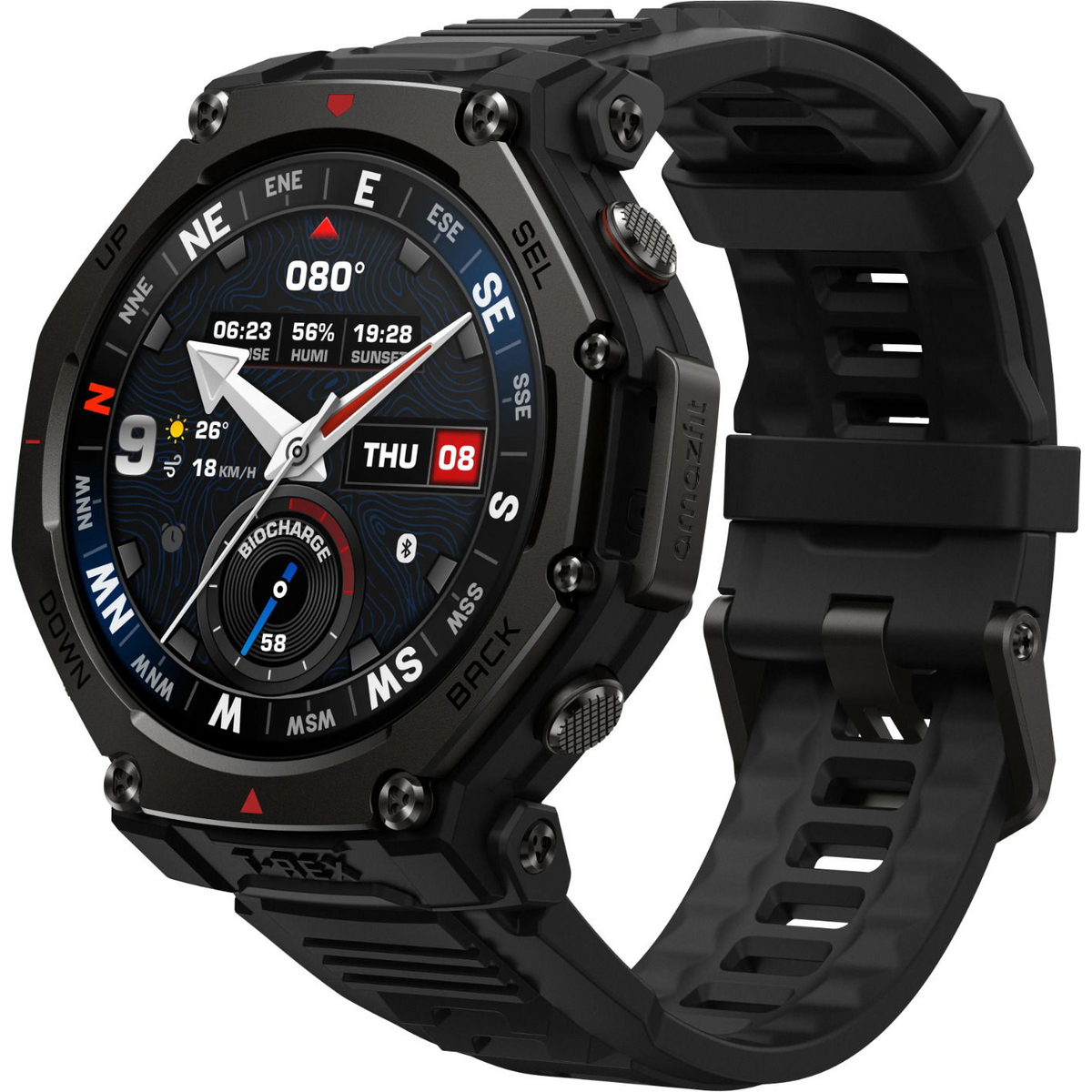 Amazfit T-Rex 3 Pro 3,81 cm (1.5") AMOLED 48 mm Digitalno Ekran osjetljiv na dodir Crno GPS