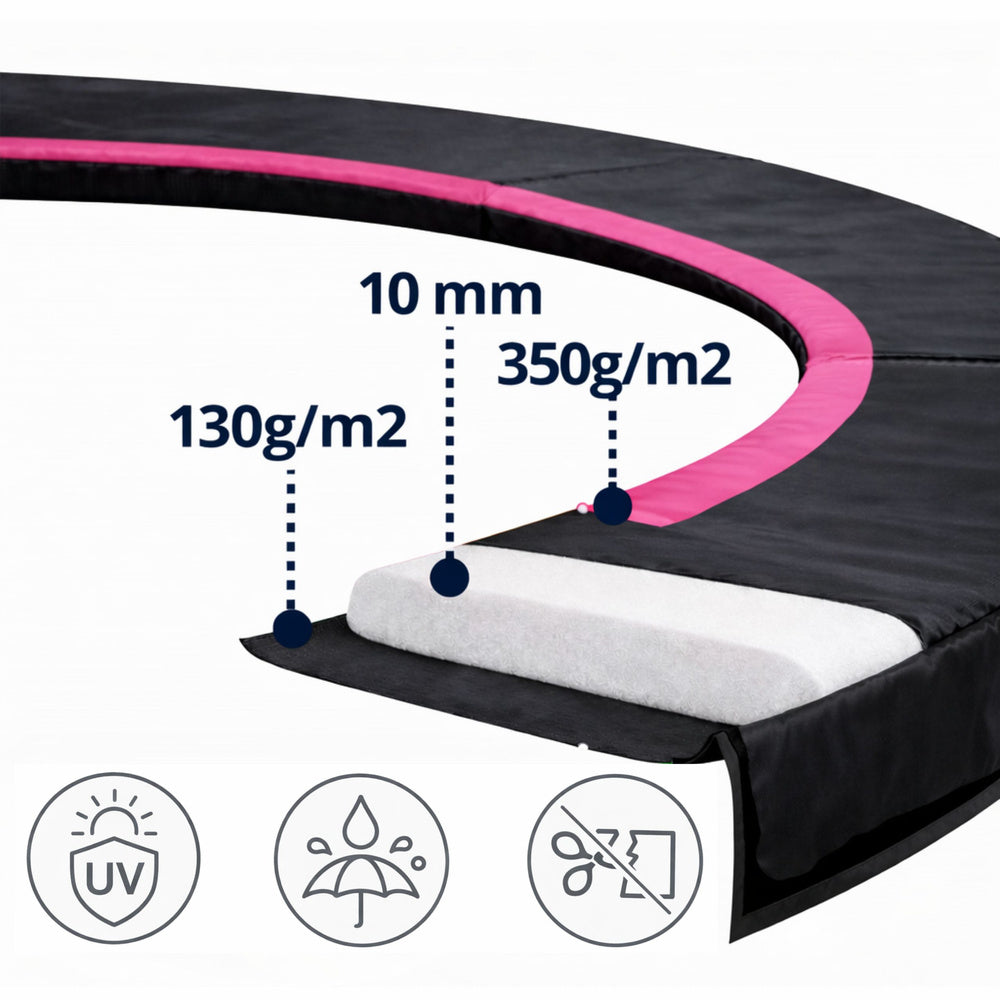 Spring Cover for Sport Max 8ft Trampoline Black-Pink