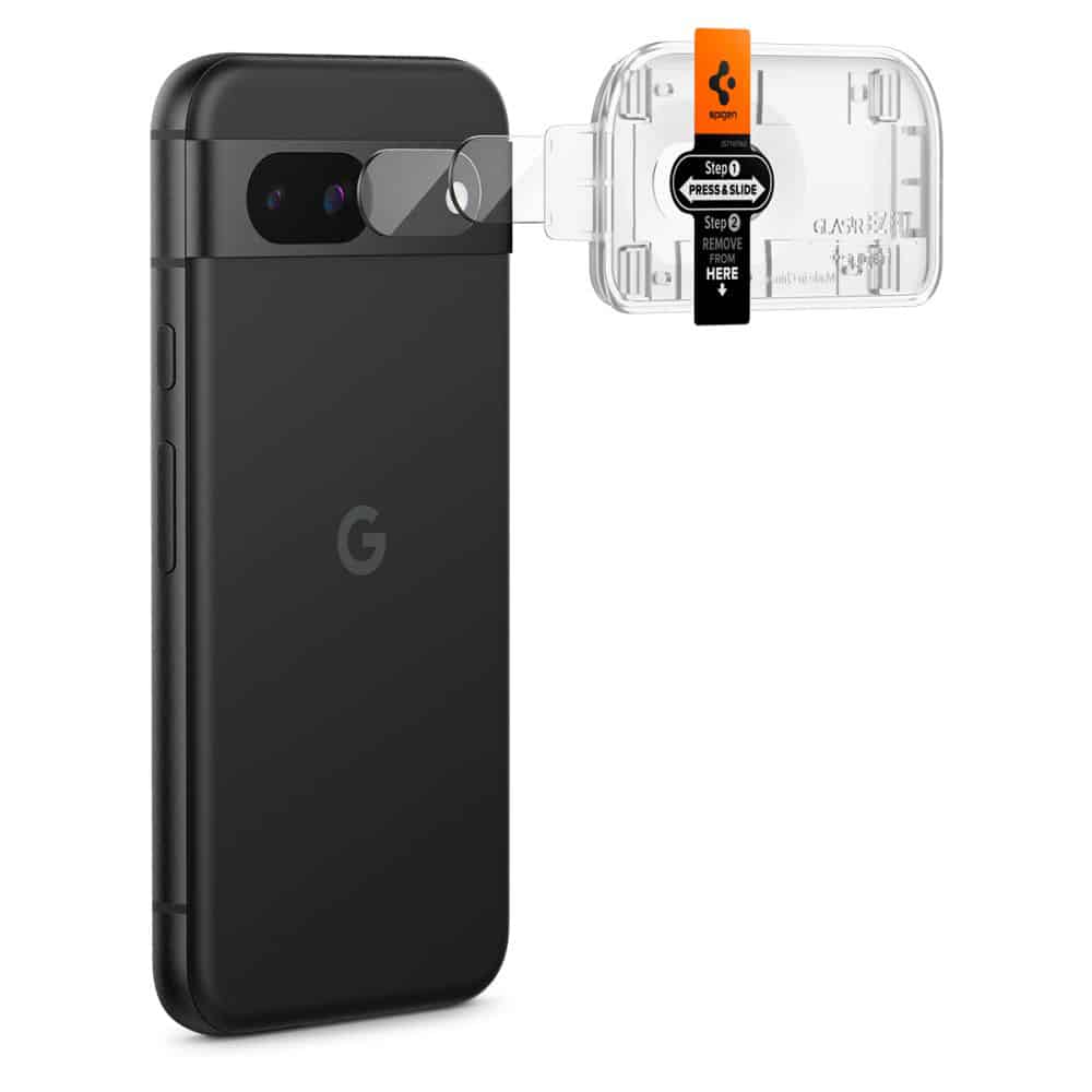 Spigen - Optik.tR EZ FIT steklo za kamero (2 kosa) za Google Pixel 8a - prozorno