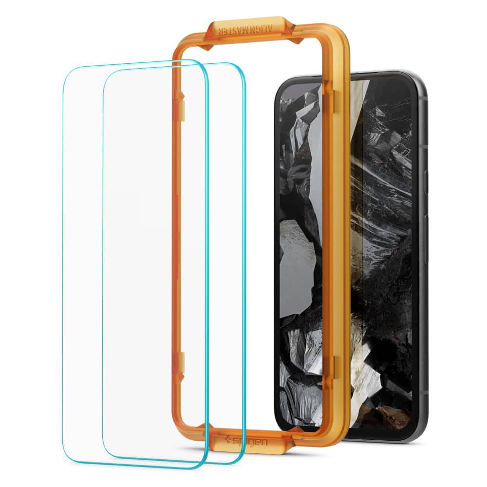Spigen - Glas.tR Align Master (2 kosa) za Google Pixel 8a - prozoren