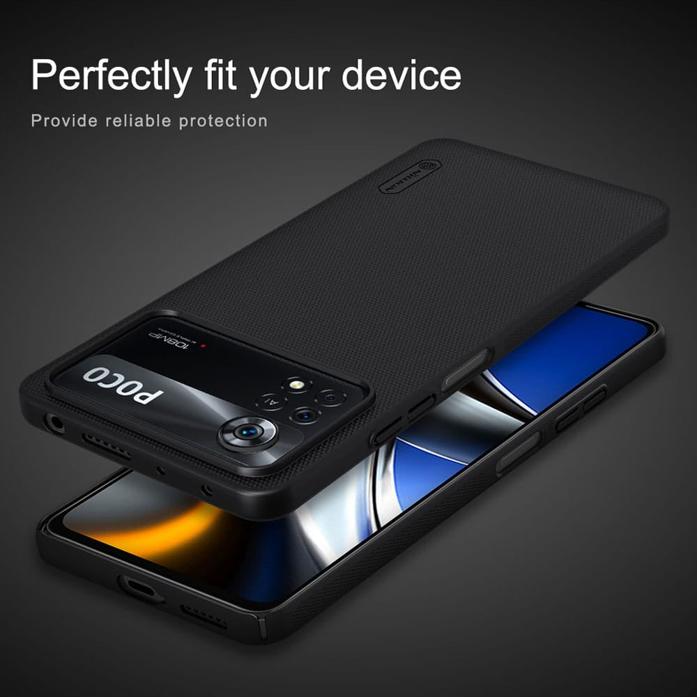 Nillkin - Super Frosted Shield ovitek za Xiaomi Poco X4 Pro 5G - črna