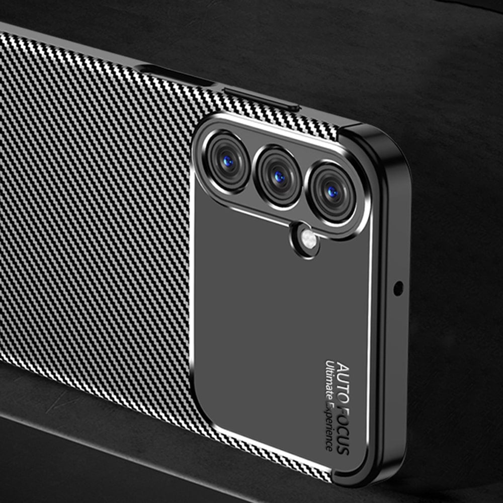 Techsuit – CarbonFiber ovitek za Samsung Galaxy A25 5G – črn