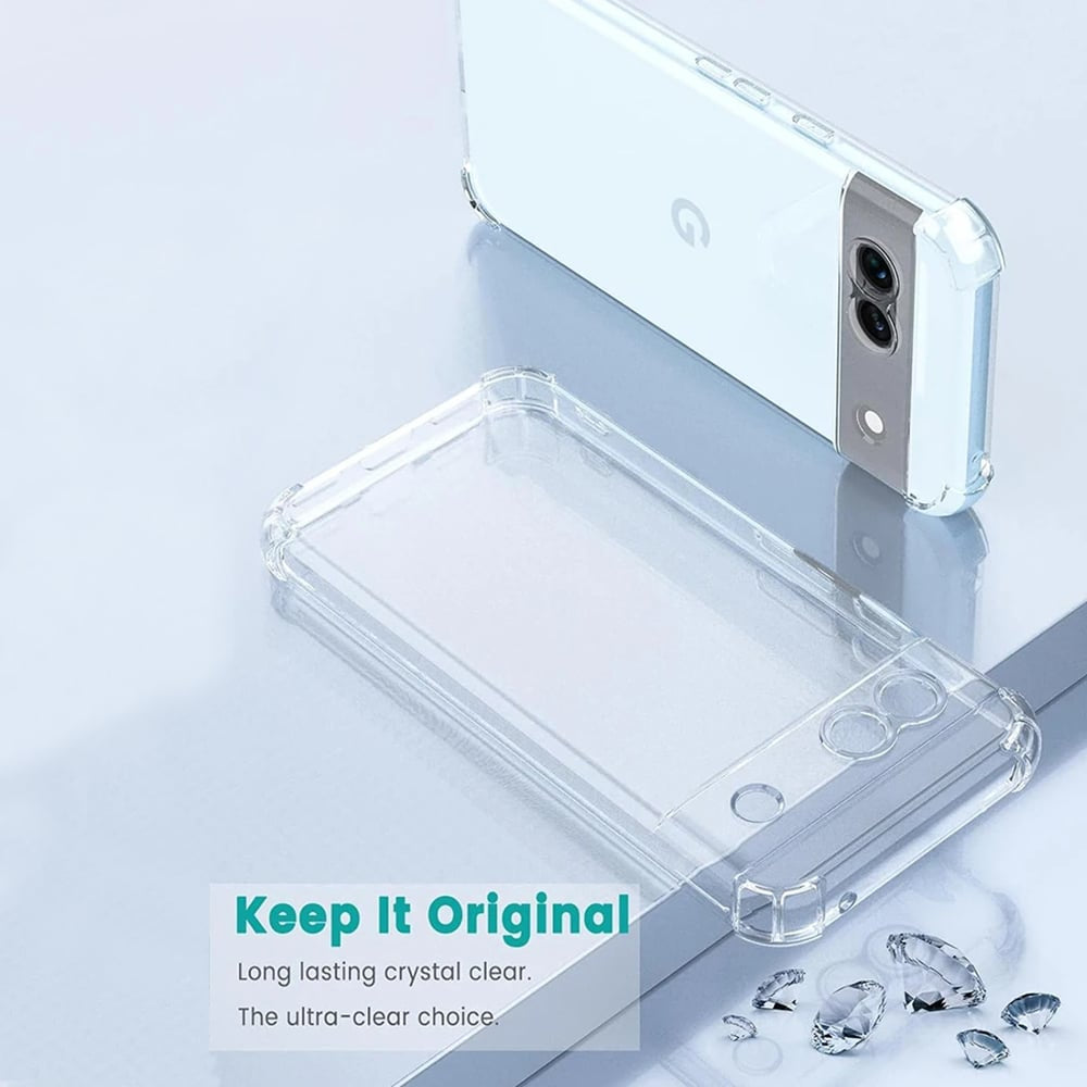 Techsuit Shockproof Clear Silicone prozirna maskica otporna na udarce za Google Pixel 9 Pro