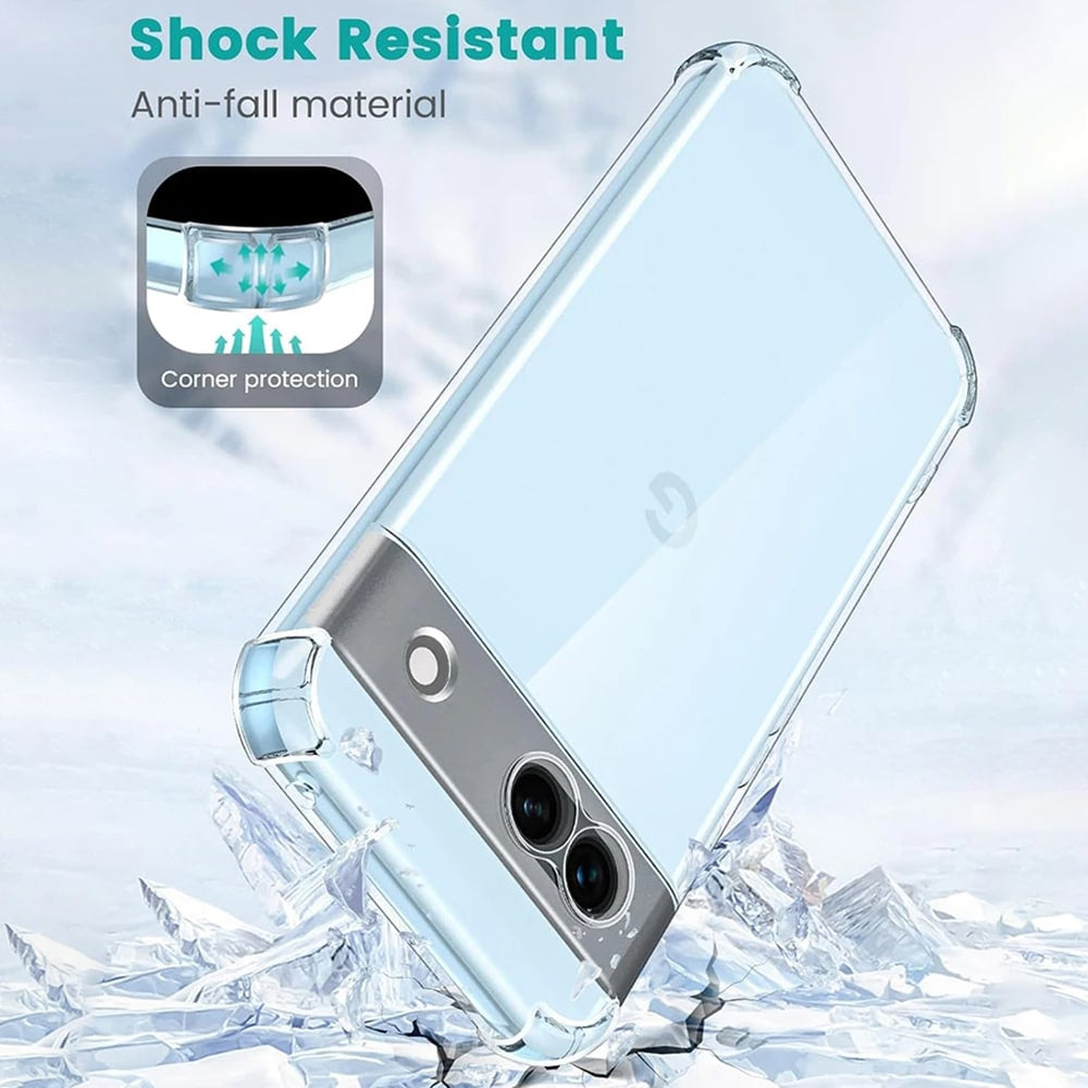 Techsuit Shockproof Clear Silicone prozirna maskica otporna na udarce za Google Pixel 9 Pro