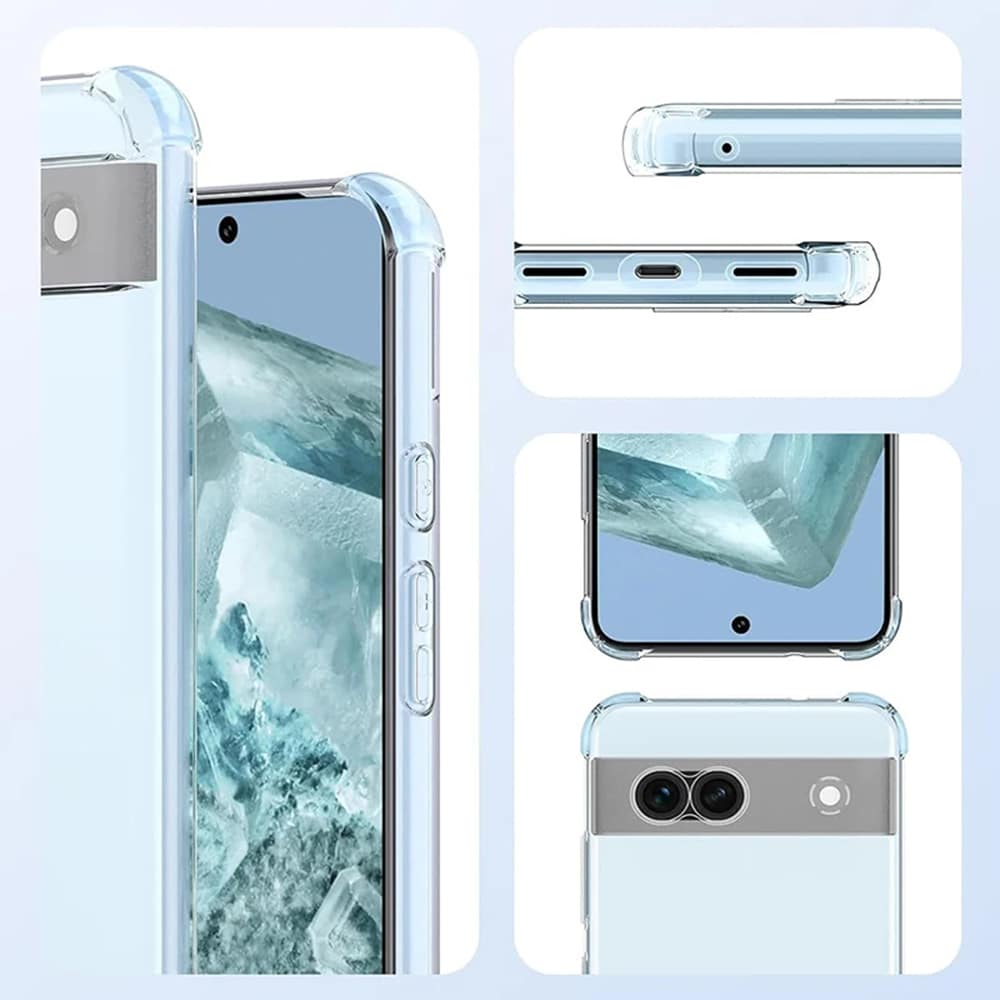 Techsuit Shockproof Clear Silicone prozirna maskica otporna na udarce za Google Pixel 9 Pro