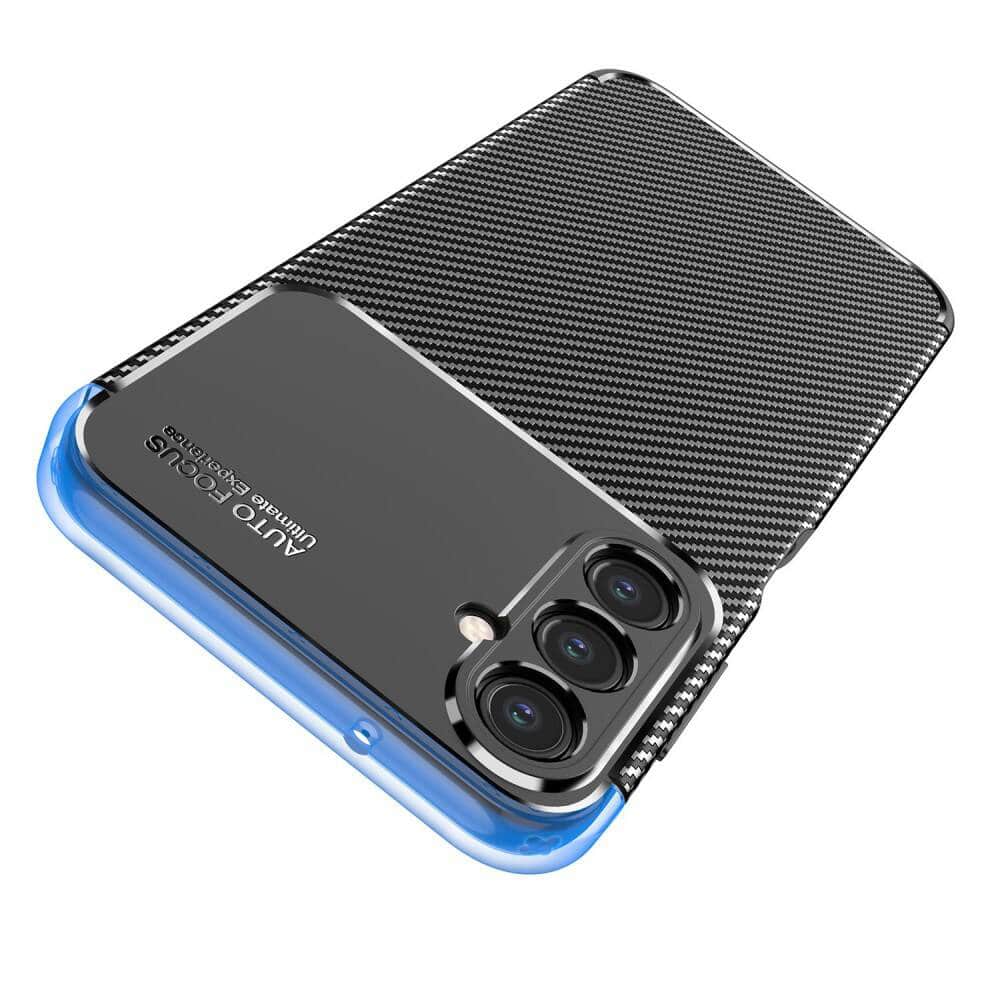 Techsuit – CarbonFiber ovitek za Samsung Galaxy A15 4G / A15 5G – črna