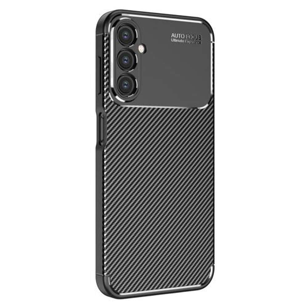 Techsuit – CarbonFiber ovitek za Samsung Galaxy A15 4G / A15 5G – črna