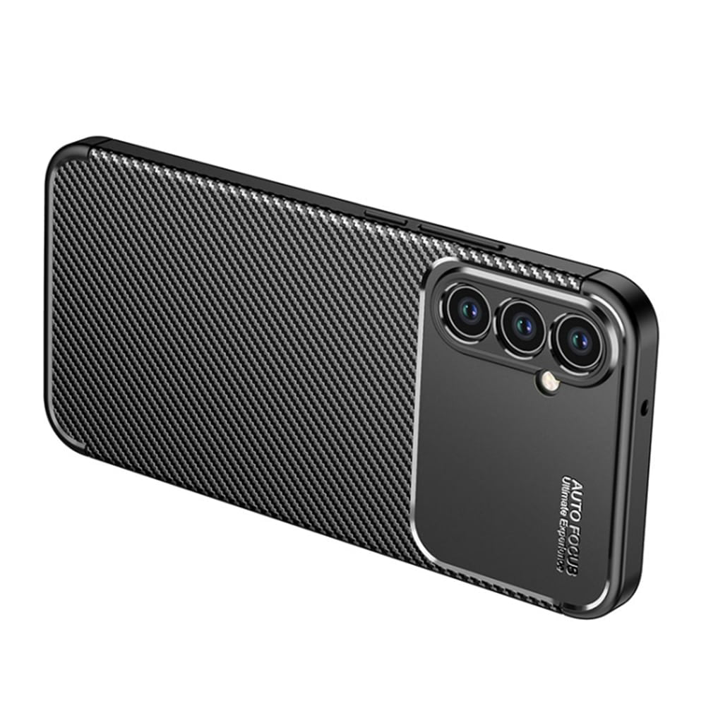 Techsuit – Ovitek CarbonFiber za Samsung Galaxy A34 5G – črna