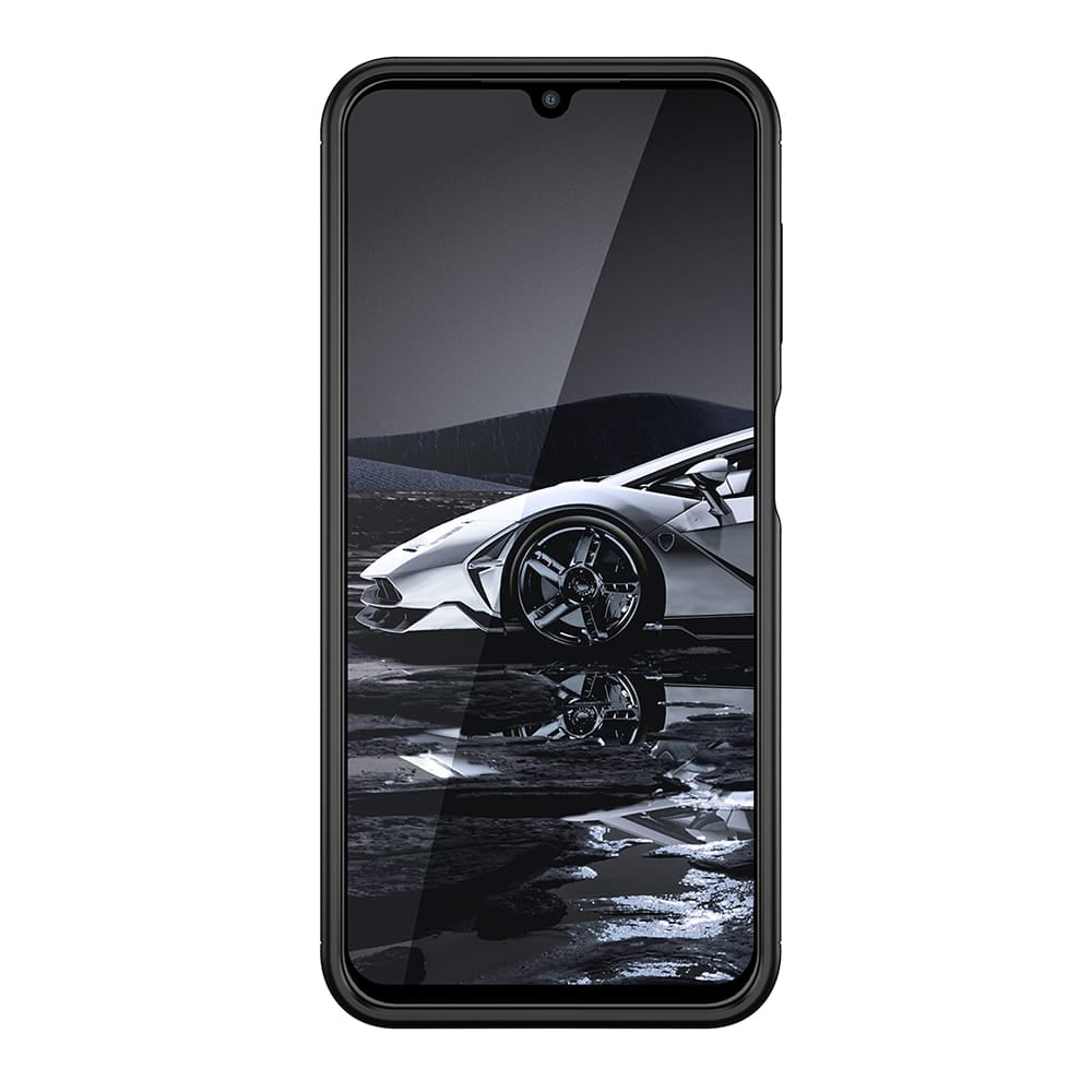 Techsuit – CarbonFiber ovitek za Samsung Galaxy A14 4G / A14 5G – črn