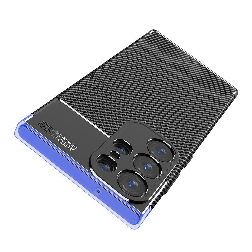Techsuit – ovitek CarbonFiber za Samsung Galaxy S23 Ultra – črn