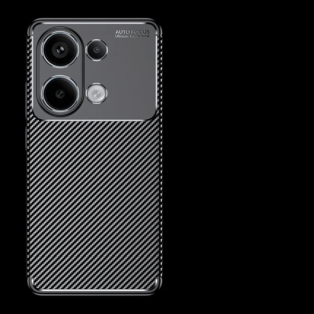 Techsuit – CarbonFiber ovitek za Xiaomi Redmi Note 13 4G – črn