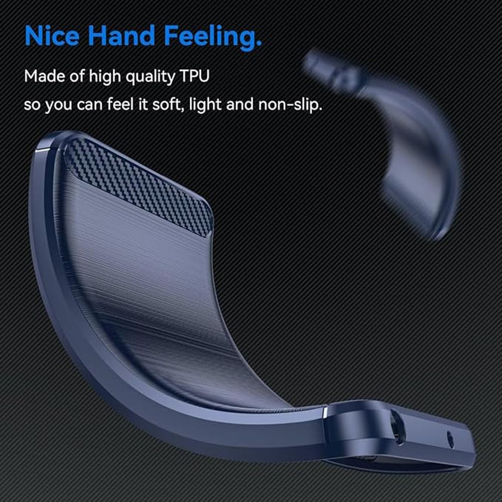 Techsuit Carbon Silicone ovitek za Huawei P30 Pro – moder
