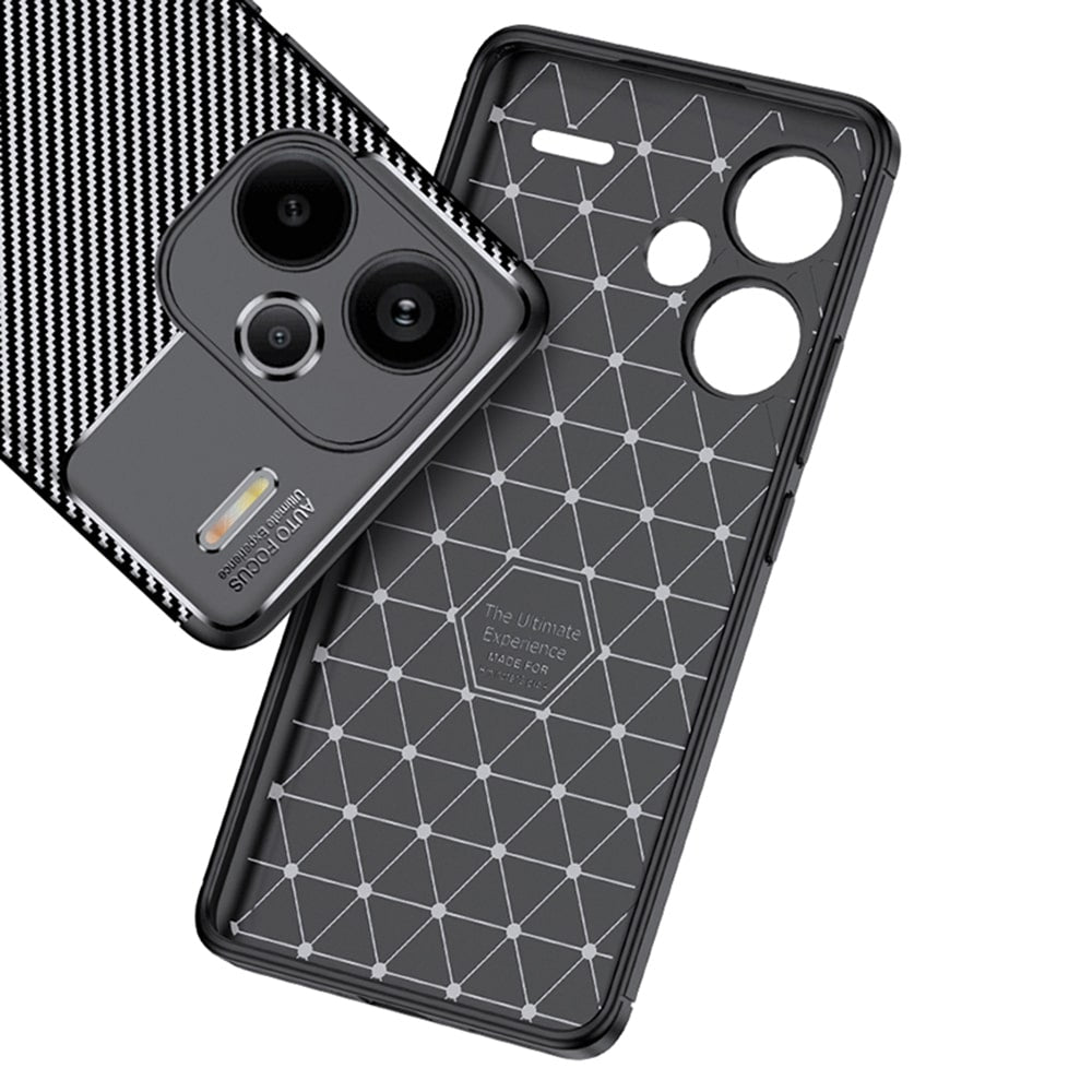 Techsuit – CarbonFiber ovitek za Xiaomi Redmi Note 13 Pro+ 5G – črn