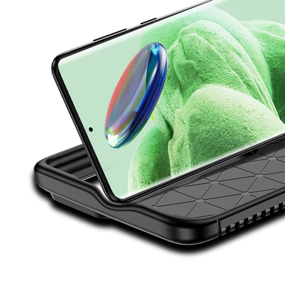 Techsuit – CarbonFiber ovitek za Xiaomi Redmi Note 13 Pro+ 5G – črn