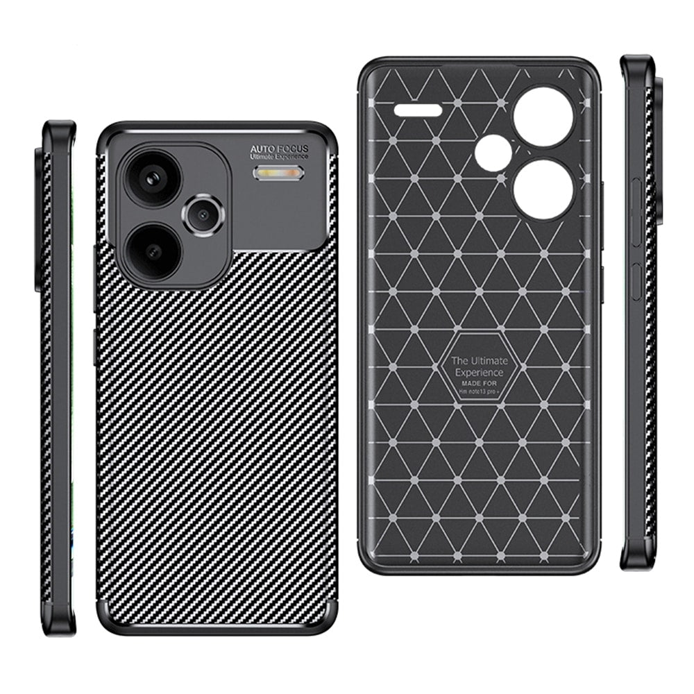 Techsuit – CarbonFiber ovitek za Xiaomi Redmi Note 13 Pro+ 5G – črn