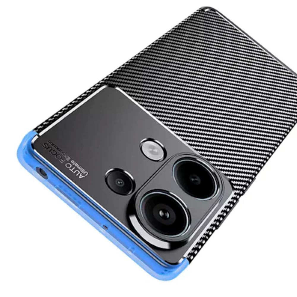 Techsuit – Ovitek CarbonFiber za Xiaomi Redmi Note 13 5G – črn