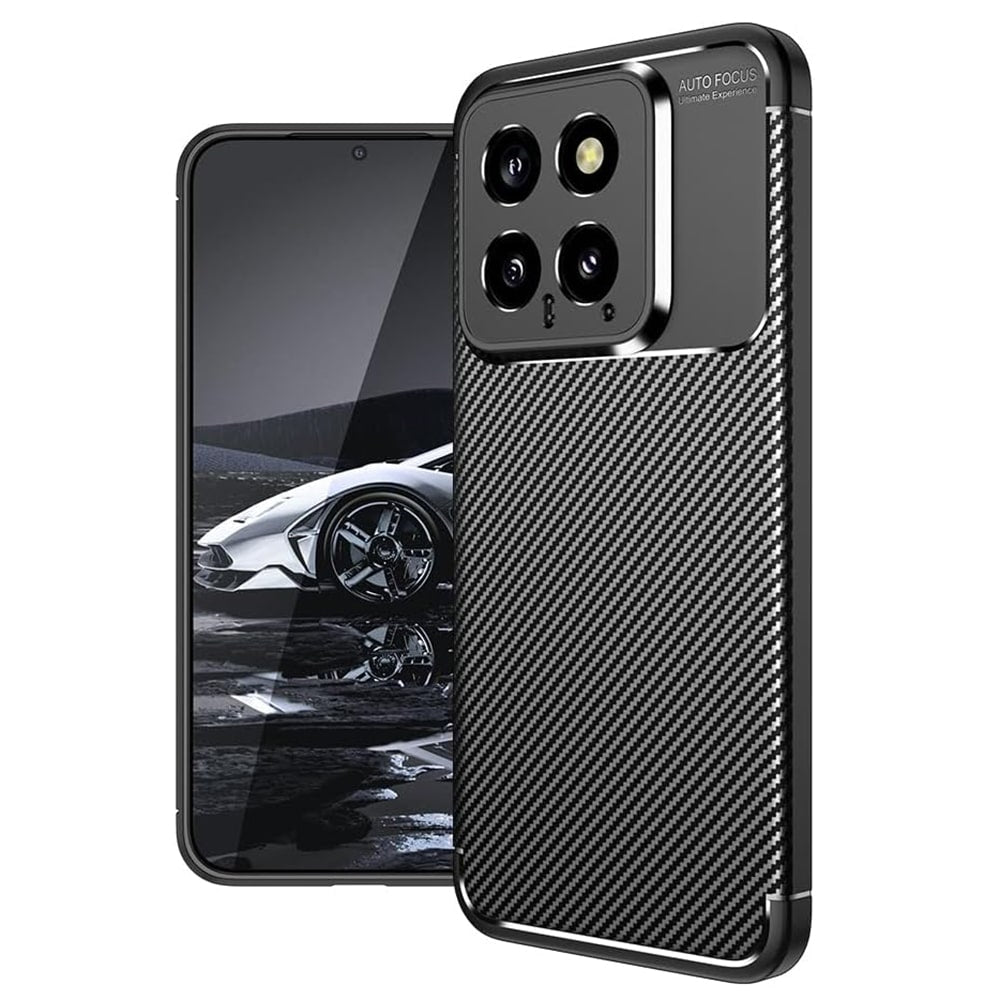 Techsuit – CarbonFiber maska za Xiaomi 14 – crna
