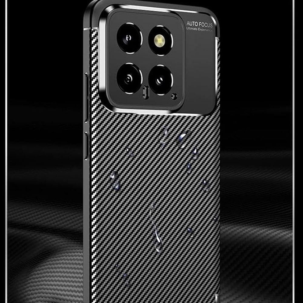 Techsuit – CarbonFiber maska za Xiaomi 14 – crna
