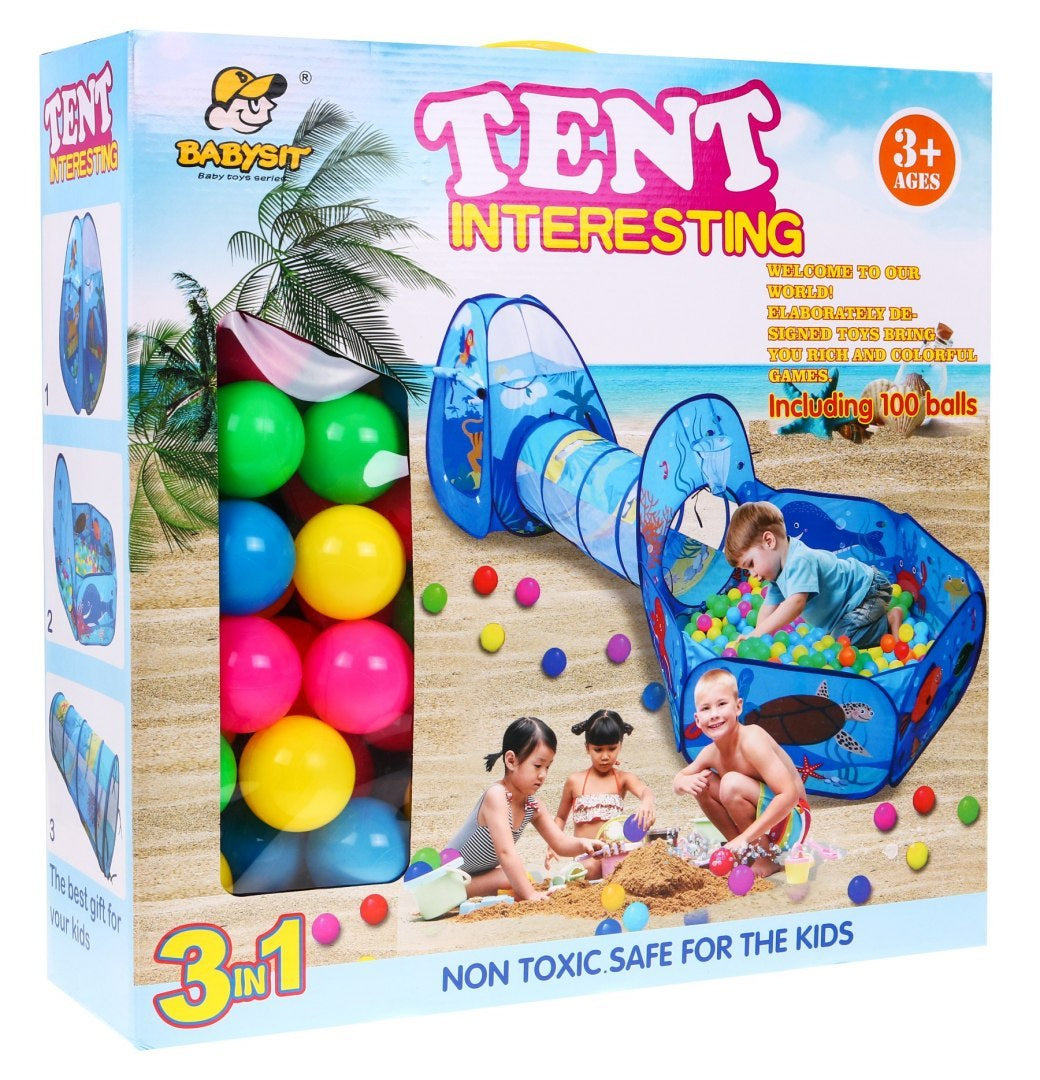 Tent with balls