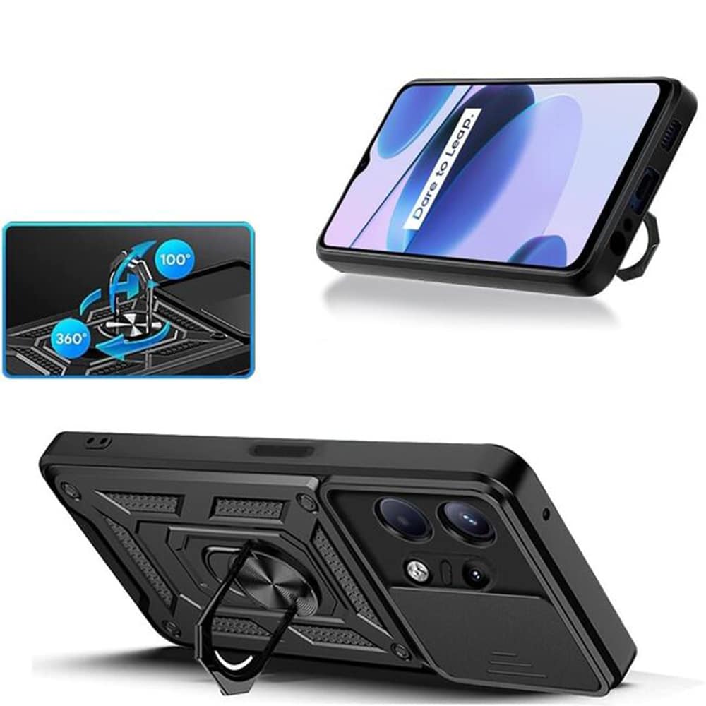 Techsuit – serija CamShield zaščitnih maskic za Motorola Edge 50 Pro – črna